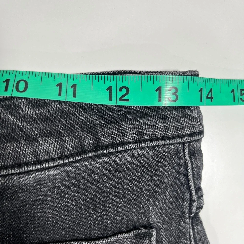 Rolla's High Rise Wide Leg Jeans Womens 28 Black Sailor‎ Front Patch Pockets